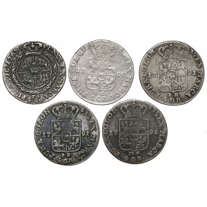 Poniatowski, Goldsmiths 1767-1792, set (5pcs)