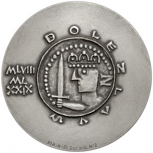 SILBERNE Medaille, königliche Serie - Bolesław II. der Kühne