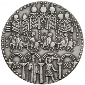 SILBERNE Medaille, königliche Serie - Bolesław II. der Kühne