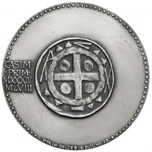 Strieborná medaila, kráľovská séria - Kazimír Obnoviteľ