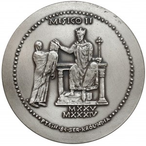 SILBERNE Medaille, königliche Serie - Mieszko II