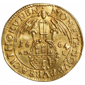 Ján II Kazimír, DIVÍZIA TORUŇSKÁ 1664 HDL - vzácna a krásna