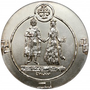 SILBERNE Medaille, königliche Serie - Mieszko I.