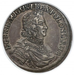 August II Silný, Gulden (2/3 tolaru) 1698 EPH, Lipsko