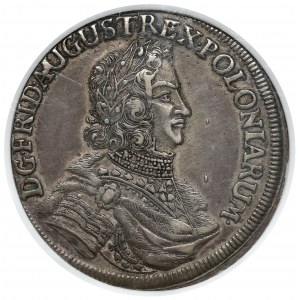 August II Silný, Gulden (2/3 thaler) 1698 EPH, Lipsko