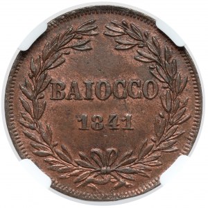 Vatican, Gregorio XVI, Baiocco 1841-R