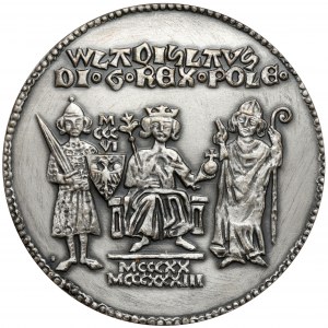 Strieborná medaila, kráľovská séria - Władysław I Łokietek