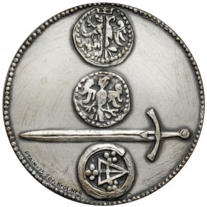 Strieborná medaila, kráľovská séria - Władysław I Łokietek