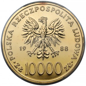 10.000 złotych 1988 Jan Paweł II - stempel zwykły