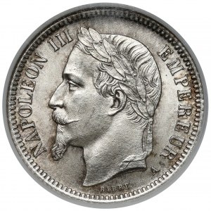 Francúzsko, Napoleon III, 1 frank 1868-A, Paríž