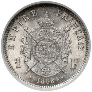 Frankreich, Napoleon III, 1 Franc 1868-A, Paris