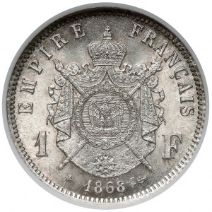 France, Napoleon III, 1 franc 1868-A, Paris