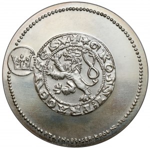 SILBERNE Medaille, königliche Serie - Wenzel II. von Böhmen