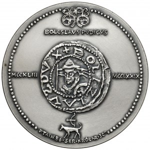 Strieborná medaila, kráľovská séria - Boleslav V. Cudný