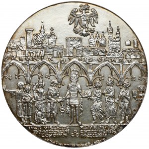 SILBERNE Medaille, königliche Serie - Kasimir III. der Große