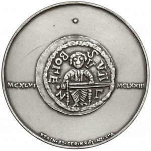 SILBERNE Medaille, königliche Serie - Bolesław IV Kędzierzawy
