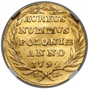 Poniatowski, Ducat 1792 EB - vzácne