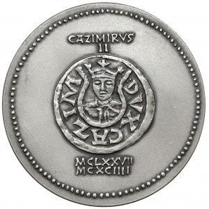 SILBERNE Medaille, königliche Serie - Kasimir II. der Gerechte