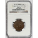 November Uprising, 3 pennies 1831 KG