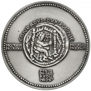 SILBERNE Medaille, königliche Serie - Konrad Mazowiecki