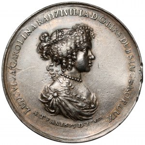 Johann III. Sobieski, Medaille Ludwika Karolina Radziwiłł 1675 - selten