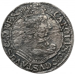 Karol X Gustáv, Ort Elbląg 1657 - averz z roku 1656 - vzácny