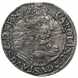 Karel X. Gustav, Ort Elbląg 1657 - averz z roku 1656 - vzácný