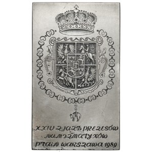 Plakette SILBER 24. PTAiN-Kongress - Sigismund III Vasa