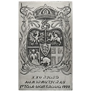 SILBERNE Plakette des 25. PTAiN-Kongresses - Sigismund II Augustus
