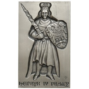 SILVER plaque of the 1st congress of the PTN - Henry IV the Righteous