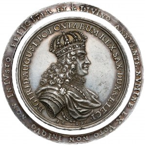 August II Silný, medaila za znovudobytie Kamenca Podolského 1699