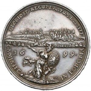 August II Mocny, Medal odzyskanie Kamieńca Podolskiego 1699