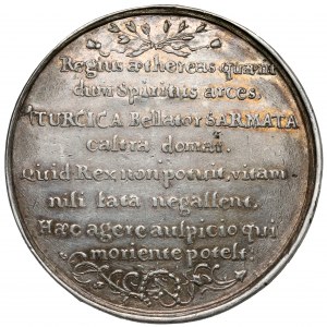 Ján III Sobieski, medaila za obliehanie Chocne 1673 - ex. POTOCKI - rarita