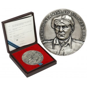 Medal SREBRO, gen. bryg. Stanisław Maczek