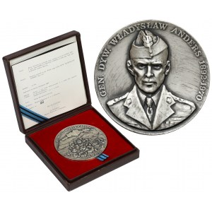 Medal SREBRO, gen. dyw. Władysław Anders