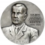 Medal SREBRO, gen. bryg. Antoni Chruściel Monter