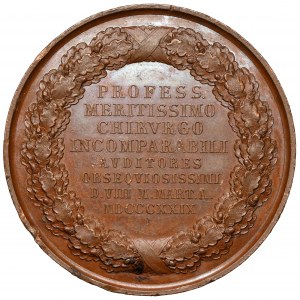 Německo, medaile 1829, Karl Ferdinand von Gräfe