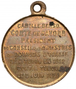 Italy, Medal 1861 - le Comte de Cavour