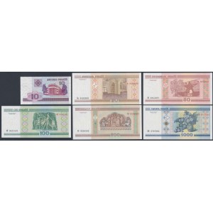 Bielorusko, 10 - 1 000 RUB 2000 (6ks)