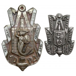 PSZnZ, Badge, 1st Artillery Measurement Regiment + miniature