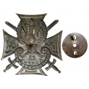 Odznaka, II Korpus Wschodni - Maciański - DUŻA 53x51 mm.