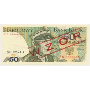 50 zloty 1986 - MODEL - EG 0000000 - No.0241