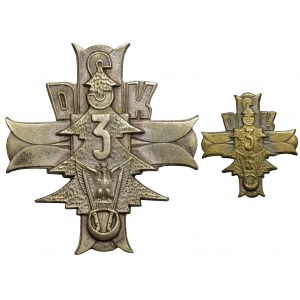 PSZnZ, Badge, 3rd Carpathian Rifle Division - alpaca + miniature