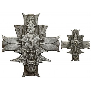 PSZnZ, Odznak, 3. karpatská střelecká divize - alpaka + miniatura