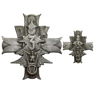 PSZnZ, Badge, 3rd Carpathian Rifle Division - alpaca + miniature