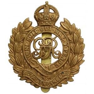 United Kingdom, Royal Engineer Cap Badge (1910-1936).