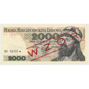 2.000 zł 1982 - WZÓR - BP 0000615 - No.0163