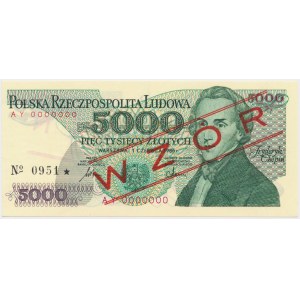 5.000 zł 1986 - WZÓR - AY 0000000 - No.0951