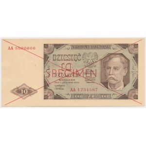 10 złotych 1948 - SPECIMEN - AA