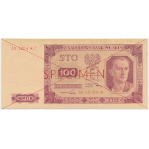 100 zlotých 1948 - SPECIMEN - AG